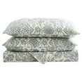 thumbnail image 2 of JML 3 Piece Quilt Set King Size,Lightweight Microfiber Bedspread Coverlet,Grey Floral, 2 of 5