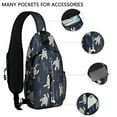 thumbnail image 2 of Crossbody Sling Backpack for Women Men Navy Swimming Turtles Shoulder Sling Crossbody Casual Chest Bag for Travel Sports Running Hiking, 2 of 6