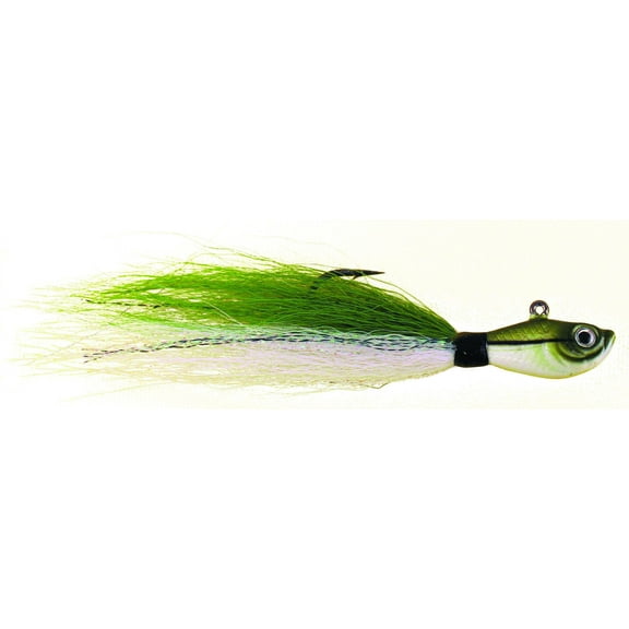 Spro Prime Bucktail Jig Sand Eel Green Fluke 3oz Lure SBTJSE-3