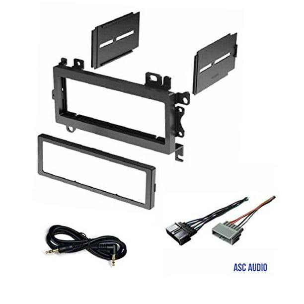 Car Stereo Dash Kit and Wire Harness for Installing a new Single Din Radio  for 1997 - 2001 Jeep Cherokee, 1992 - 1998 Jeep Grand Cherokee, 1997 - 2002 Jeep  Wrangler 