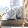 thumbnail image 6 of LALILO Throw Pillow Covers Watercolor Ornament Delicate Pastel Lace Soft Cushion Cover 18" x 18", 2 Pack, 6 of 6