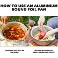 thumbnail image 4 of HUGFEGWE DOERDO 6 Pcs Plats Ronds en Aluminium avec Couvercles, Pots en Aluminium Jetables 2000ML Contenant Alimentaire Rond Pot Profond pour Fondue Chinoise Soupe BBQ, 10.1x5.5Inch CA919-104012, 4 of 7