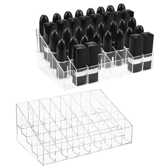 Organizador de lápiz labial y maquillaje Hedume, acrílico, 40 ranuras, paquete de 2 unidades