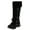 Black, variant on Women's Cute Warm Faux Fur Lined Mid Calf Winter Snow Boots Cold Weather Winter Boots