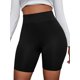 thumbnail image 1 of Pantalones cortos de ciclismo para mujer elásticos de cintura alta Negro puro XS Negro puro XS Xishao ropa, 1 of 2