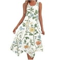 thumbnail image 2 of Blczomt Casual Dresses Women Floral Summer Tank Dress Flowy Midi Sleeveless 2025 Green Womens Fashion 2025, 2 of 8