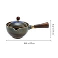 thumbnail image 2 of Phenofice Automático Rotatorio Té Pot Cerámico Con Asa De Madera Para Uso En Casa, 2 of 8