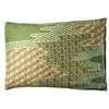 iLIVING ILG-914 Organic Buckwheat Pillow with Authentic Japanese Pillow Cover, 13 x 18 in., Fuji Moon Green