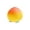 B002- Yellow, variant on Squeeze Toys, 3 in Real Peach Shape, Sensory Squeeze Toys, Relaxation Toys Adults, Desk Squeeze Toys, Sensory Toys for Autism, Gradient Color, 1 Pc