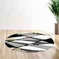 thumbnail image 4 of ZOUSSIQI Non-slip Round Mat Sitting Pad Area Rugs Washable Rug Rotray Chair Mat Bedroom 100cm JU316-143522, 4 of 8