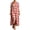 Red, variant on Wsysadlol Summer Dresses for Women Casual Plaid Print Button Up Shirt Dress Lightweight Breathable Half Sleeve Loose Long Tunic Plus Size Beach Cover Up And Loungewear