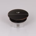 thumbnail image 3 of Elite Solid Brass Oil Rubbed Bronze Finish Overflow Drain Filter Cap - 007ORB, 3 of 4