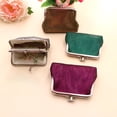 thumbnail image 2 of Vintage Glitter Mini Coin Purse,Portable Kiss Lock Closure Change Pouch,Double-layer Coin Wallet for Cards,Jewelry,Cash,Keys, 2 of 8