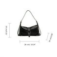 thumbnail image 3 of AOOOWER Trendy Korean Motorcycle Bag for Women Stylish Underarm Style PU Shoulder Bags, 3 of 21