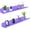 Purple, variant on 24 Inches Acrylic Floating Book Shelves Wall Mounted Set of 2, Wall Hanging Plant Display Shelves, Room Decor Floating Wall Shelves for Gaming Room, Bedroom, Living Room, Office, Purple