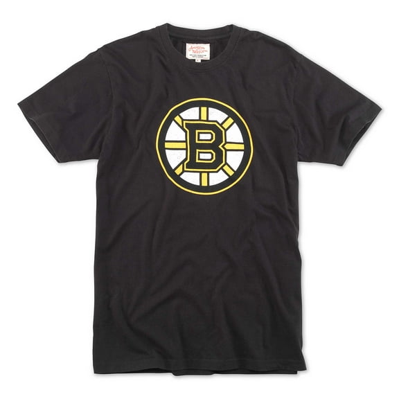 Men's American Needle Black Boston Bruins Brass Tacks T-Shirt