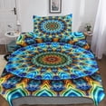 thumbnail image 5 of Mandala Bedding Set Bohemian People Color Print Microfiber Duvet Cover with Zipper Sin, 5 of 5