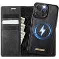 thumbnail image 1 of Compatible con Funda Billetera Desmontable para iPhone 16 Pro Compatible con Magsafe, Soporte para Tarjetero con Bloqueo RFID y Tapa de Cuero PU 2 en 1 Funda Magnética a prueba de Golpes, 1 of 9