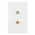 thumbnail image 1 of Panel de enchufes de pared BuyWeek RCA multifuncional 2 placas, 1 of 9