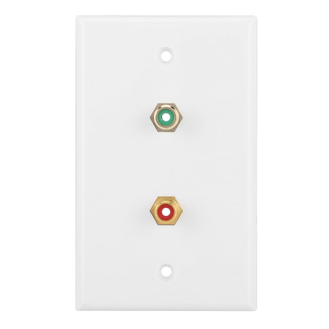 Panel de enchufes de pared BuyWeek RCA multifuncional 2 placas