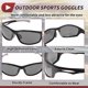 thumbnail image 5 of Gafas de montar para motocicleta Unique Bargains 1 Pc con lente gris oscuro y marco negro, 5 of 6