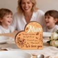 thumbnail image 6 of Thank You Gifts for Mom From Daughter Son To My Mom Love You Wooden Heart Sign Tabletop Decoration for Home Birthday Mothers Day Valentines Day Gifts for Mother, 6 of 9