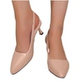 thumbnail image 5 of Byworldtasic Womens Slingback Kitten Heels Closed Pointed Toe Wedding Party Dress Pumps High Heels Shoes, 5 of 5