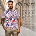 thumbnail image 6 of Jeiento Matching Golf Shirts for Couples Men's Zipper Shirts for Work Business Sport Patriotic Star Design Casual Breathable Sleeveless Tennis Shirt for Women, Men's 2XL, 6 of 6
