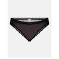 thumbnail image 6 of Joyspun Women's Sheer Lace Thong Panties, 3-Pair Set, Terracotta/Red/Black, Size L, 6 of 7