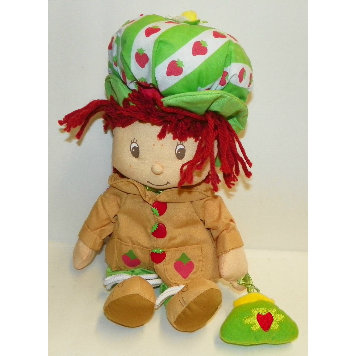 Plush Strawberry Shortcake 15" Green Dress Ballet Shoes Doll