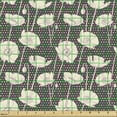 thumbnail image 2 of Retro Sofa Upholstery Fabric by the Yard, Poppy Flower Branches on Pastel Polka Dots Little Circles Backdrop Flourishing, Decorative Fabric for DIY and Home Accents, Ivory and Brown by Ambesonne, 2 of 5