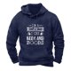 thumbnail image 2 of Fiudx Sudadera con Capucha para Hombre, Elegante Jersey de Manga Larga con Estampado, Sudadera Informal con Bolsillo, Ideal para Uso Diario, Fiestas Al Aire Libre, Ideal para Hombres, Material de Pol, 2 of 3
