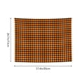 thumbnail image 3 of Bingfone Black And Orange Houndstooth Tapestry Wall Hanging Decor for Living Room Bedroom Dorm Classroom Office Decor 29x37 Inch, 3 of 8
