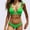 Green Bikini Sets 12, variant on Wycnly Sexy Swimsuits for Women Bikini Sets Ruffle Strappy 2 Pieces Swimsuits Split Bathing Suits Sleeveless V-Neck Solid Swimwears Black M Clothes
