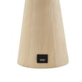 thumbnail image 2 of HomeRoots 530946 20 in. Beige Solid Wood USB Table Lamp with Beige Drum Shade, 2 of 3