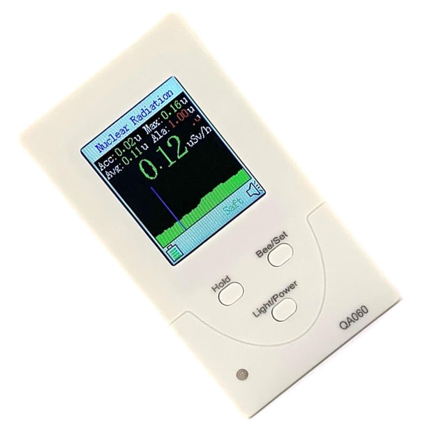 Contador Geiger Beta Gamma Dosímetro USB Recargable Alta Precisión Triple Alarma