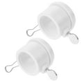 thumbnail image 1 of SHISUYAN BESTOMZ 2Pcs Rotating Mounting Rings 360 Degree Free Flag Pole Kit 0.75-1.02Inch Diameter (White), 1 of 9