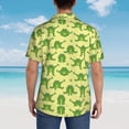 thumbnail image 4 of Sikiie Funny Frogs Print Men's Hawaiian Shirt, Summer Beach Button Pocket Short Sleeve T-Shirt,Medium, 4 of 7