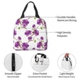 thumbnail image 4 of Fotbe Orchids Flowers Bolsa Térmica con Estampado y Forro de Aluminio Grueso Bolsa de Almuerzo con Bolsillo Frontal para Hombres y Mujeres, Ideal para Trabajo, Escuela, 4 of 8