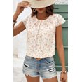 thumbnail image 6 of Elegant Embroidered Pink Floral Blouse - Stylish Cap Sleeves & Boho Chic Design - [ZhiHiMeRi] | (US 8-10)M, 6 of 12