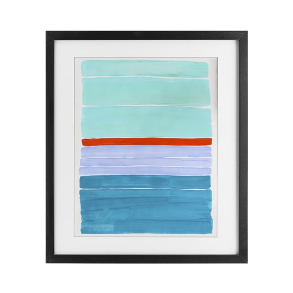 Stupell Industries Modern Midday Sunshine Hues Black Framed Print Under Glass, 13 x 16, by 1x