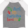 thumbnail image 4 of Inktastic My Aunt in Puerto Rico Loves Me Boys or Girls Long Sleeve Baby Bodysuit, 4 of 5
