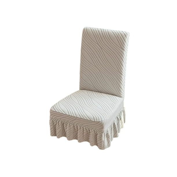 Cubierta de la Silla de la Mesa de Comedor Elástica, Cubierta de la Silla Doméstica Semicircular, Respaldo de Cojín, una Silla Universal
