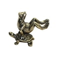 thumbnail image 2 of Estatua de latón,Linda estatua de rana y tortuga de latón,miniaturas,Modelo,figura de acción,regalo,accesorios de figuras de metal,regalo,Escultura de escritorio para oficina en casa,adorno, 2 of 8