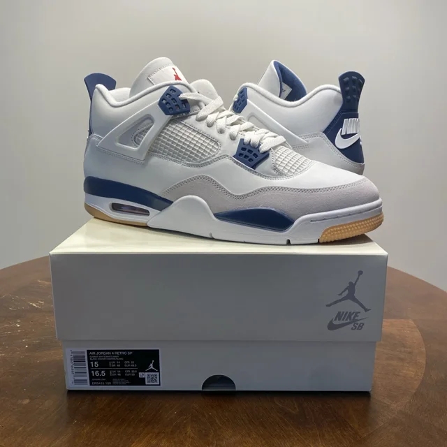 Ni - ke Ni - ke SB Air Jordan 4 Retro SP ‘Midnight Navy’ Men’s Size 15