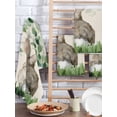 thumbnail image 2 of Easter Kitchen Dish Towels for Drying Dishes Set of 2, Country Spring Rabbit Botanical Eucalyptus Leaves Waffle Weave Microfiber Hand Tea Bathroom Towels Quick Dry & Absorbent Towel 15.7x23.6, 2 of 7
