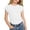 White, variant on Shadoumai Girls Shirts Size 10-12 Floral Printed Boat Neck Shirt Short Sleeve T Shirt Top Thin and Light Blouse T Shirts for Girls