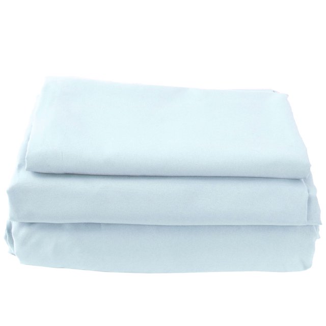 Juego de sábanas de 4 piezas de microfibra de lujo cepillado suave de bolsillo profundo, 1800 hilos, resistente a arrugas-King-Azul claro Azul claro Unique Bargains Juego de Sábana