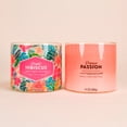thumbnail image 2 of Mainstays Bright Hibiscus and Papaya Passion Scented 3-Wick Container Candle, 14 oz, 2-Pack, 2 of 16