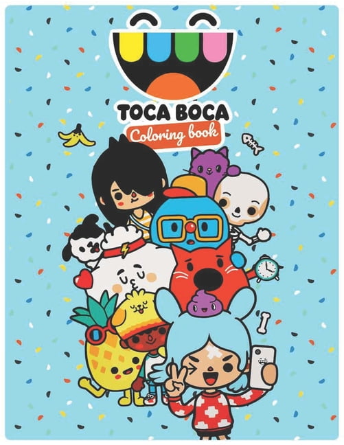 Toca Boca coloring book : Perfect christmas gift with +30 design and high  quality paper for The Toca Life lovers great for toddlers, kids and adults  ( with Bonus activity pages ) (Paperback) 